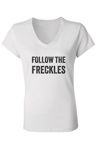 Freckles Ladies Jersey V-Neck Tee