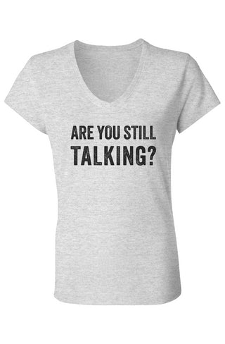 Talking Ladies Jersey V-Neck T-Shirt
