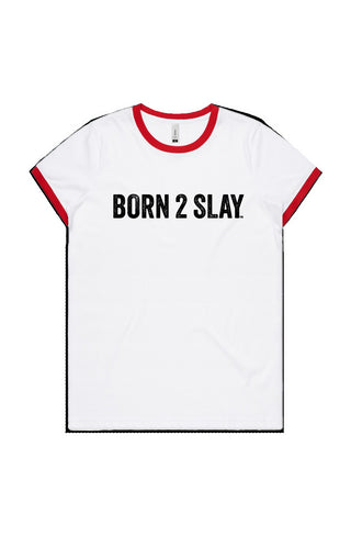 Slay Women's Ringer Tee