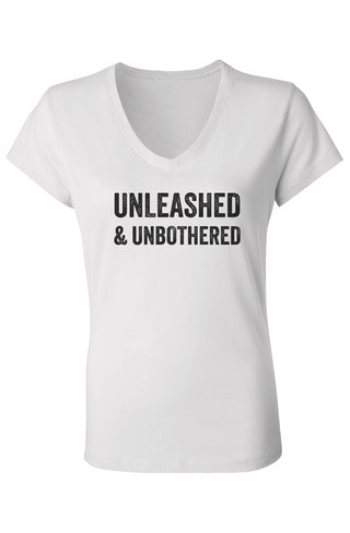 Unleashed Ladies Jersey V-Neck T-Shirt