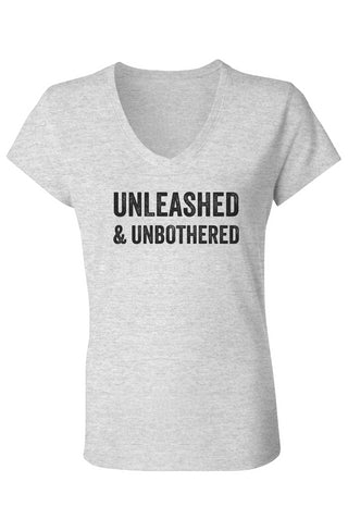 Unleashed Ladies Jersey V-Neck T-Shirt